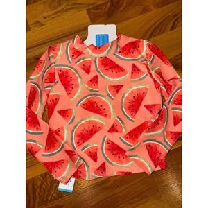 Carters Watermelon Rash Guard UPF 50+ Sun Protection‎ Top Size 4T NWT swim set